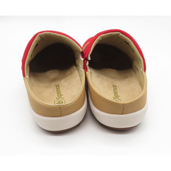 Spenco Women's 8D Orthotic Slip-On Red Clogs Adjustable Straps NEW - Picture 7 of 7